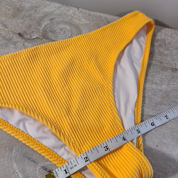 Cupshe Yellow Ribbed Bikini Set - Picture 7 of 11